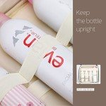 Travel Toiletry Bag with Detachable Mirror - Black