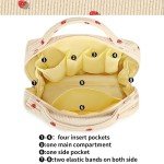 Strawberry Corduroy Cosmetic Bag for Travel