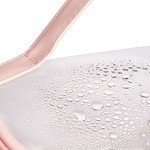 Clear Travel Makeup Bag - Waterproof Organizer (Pink)
