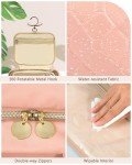 Stylish Pink Travel Toiletry Bag with Jewelry Compartment