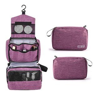 Compact Waterproof Travel Toiletry Bag (Purple)