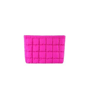 Rose Quilted Makeup Bag for Travel and Organizing