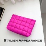 Rose Quilted Makeup Bag for Travel and Organizing
