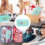 Mint Green Hair Makeup Bag with Patches