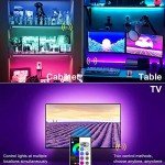 maylit Led Strip Lights, 8.2 ft Tv Led Backlight for 40-60 inch Tv Bluetooth Control Sync to Music, USB Bias Lighting Tv Led Lights Kit with Remote - RGB 5050 LEDs Color Lights for Room Bedroom