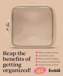 Clear Makeup Bag Organizer - TSA Approved Pouch