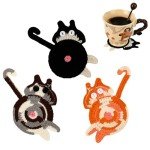Cute Cat Coasters for Coffee & Home Decor (3PC)