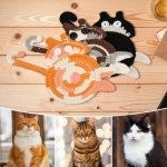 Cute Cat Coasters for Coffee & Home Decor (3PC)
