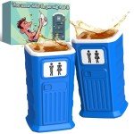 Funny Porta Potty Shot Glasses for Gag Gifts