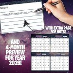 Funny Space Cats Wall Calendar 2025