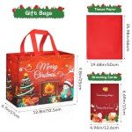 6-Pack Christmas Gift Bags with Tissue & Cards