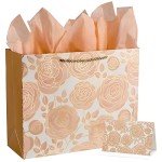 Rose Gold 13" Gift Bag with Card & Tissue
