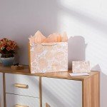 Rose Gold 13" Gift Bag with Card & Tissue