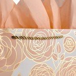 Rose Gold 13" Gift Bag with Card & Tissue