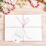 100 Pcs Rose Gold Heart Gift Tags with String