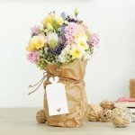 100 Pcs Rose Gold Heart Gift Tags with String