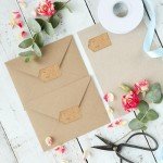 Gift Tag Stickers - 300pcs Natural Brown Labels