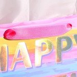 Colorful 13" Birthday Gift Bag with Card