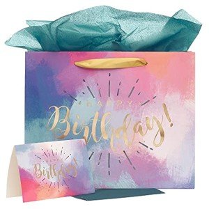 Happy Birthday Gift Bag Set with Card & Tissue