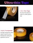 Double-Sided Transparent Tape - 1/2 inch x 66FT