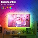 maylit Led Strip Lights, 8.2 ft Tv Led Backlight for 40-60 inch Tv Bluetooth Control Sync to Music, USB Bias Lighting Tv Led Lights Kit with Remote - RGB 5050 LEDs Color Lights for Room Bedroom