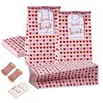 30 Valentine's Day Gift Bags with Cards