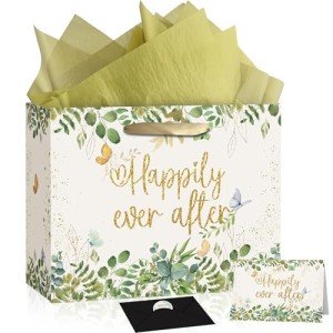 Bridal Shower Gift Bag with Tissue & Card