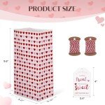 30 Valentine's Day Gift Bags with Cards