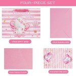 Large Baby Girl Gift Bag with Tissue Paper