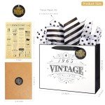 Large 13" Gift Wrap Bag for 60th Birthdays