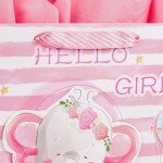 Large Baby Girl Gift Bag with Tissue Paper