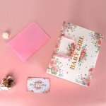 Pink Floral Gift Bag Set for Baby Girl