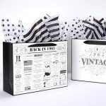 Large 13" Gift Wrap Bag for 60th Birthdays