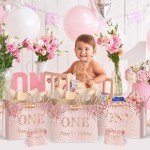 Rose Gold 1st Birthday Gift Bag for Girls
