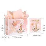Large Baby Girl Gift Bag with Card & Tissue