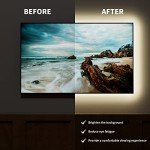 PAUTIX 5V USB COB LED Strip Light 6.56ft/2m 640LEDs Dimmable 4000K Natural White CRI85+ with RF Remote TV Backlight,1200lm,Flexible Under Cabinet Tape Light for Bedroom,Kitchen,Home DIY Lighting