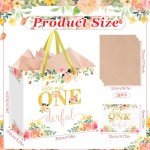 “Little Miss Onederful Baby Girl Birthday Gift Bag”