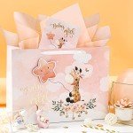 Large Baby Girl Gift Bag with Card & Tissue