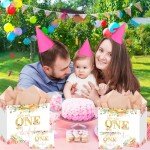 “Little Miss Onederful Baby Girl Birthday Gift Bag”