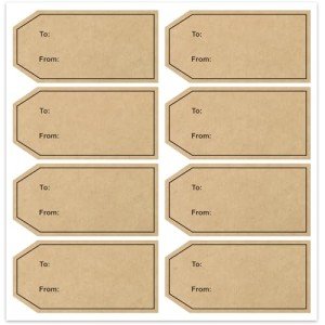 Kraft Gift Tag Labels - 304pcs Set