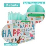 Extra Large Dinosaur Birthday Gift Bag Set