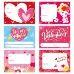 Valentine's Day Heart Name Gift Tags - 210 Pcs