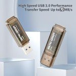 INLAND Micro Center Super Speed 2 Pack 32GB USB 3.0/USB3.1 Gen1 Flash Drive Gum Size Memory Stick Thumb Drive Data Storage Jump Drive (32G 2-Pack)