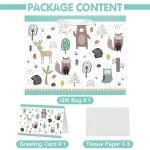 Woodland Animal Baby Gift Bag with Tissue Paper