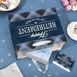 Happy Retirement Gift Bag for Men - Blue
