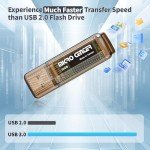 INLAND Micro Center Super Speed 2 Pack 32GB USB 3.0/USB3.1 Gen1 Flash Drive Gum Size Memory Stick Thumb Drive Data Storage Jump Drive (32G 2-Pack)