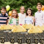 Black Gold 13th Birthday Gift Bag and Card