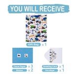 Large Vehicle-Themed Gift Bags for Boys