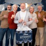 Happy Retirement Gift Bag for Men - Blue