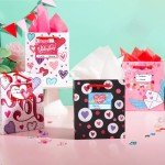 Valentine's Day Heart Name Gift Tags - 210 Pcs